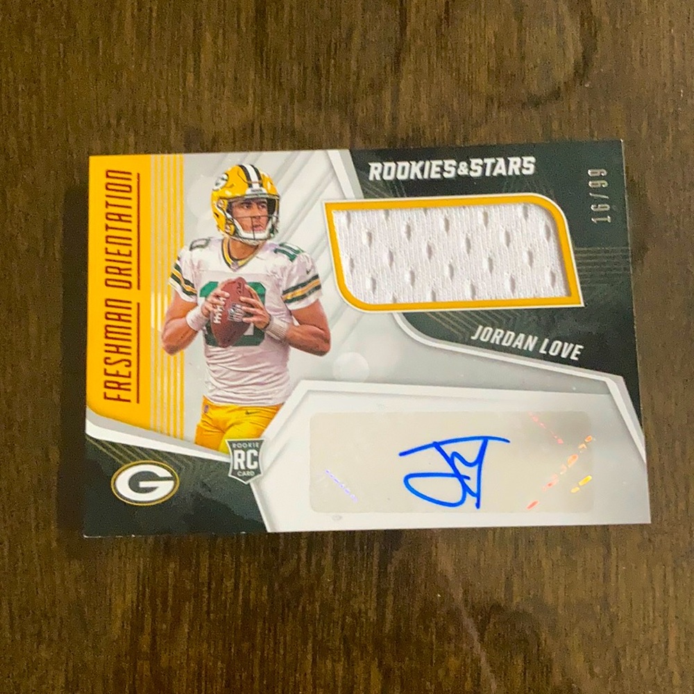 Jordan love football card